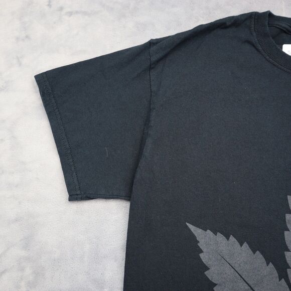 Gildan Shirt Mens M Black Short Sleeve Crew Neck Cotton Graphic Print Casual Tee - Picture 10 of 16